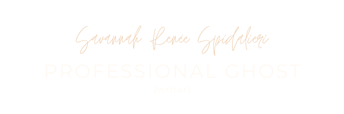 Savannah Renee Spidalieri, Professional Ghostwriter